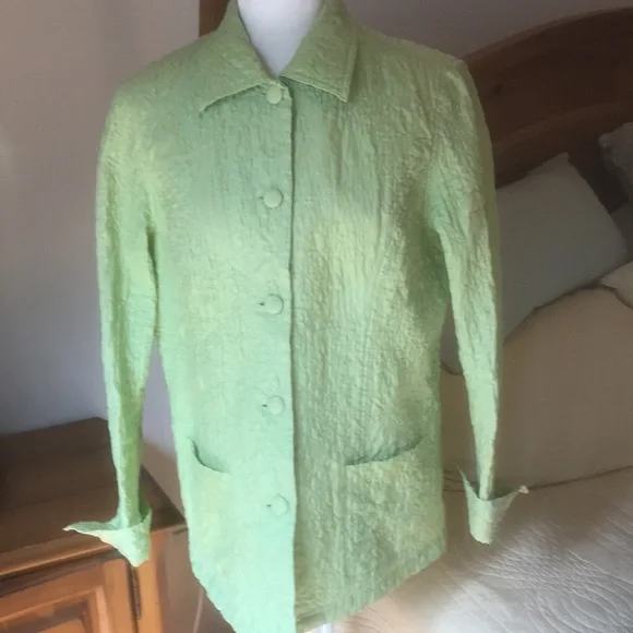 Coldwater Creek Silk Quilted Jacket Size PL Large Petite - Picture 6 of 17